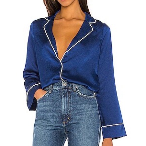 Revolve privacy please audrina top in quartz blue medium - Picture 1 of 4